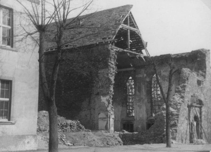 Gedenktag 15. Juni 2019 - Erinnerungen an das Jahr 1945 1 franziskanerkirche explosion 1945