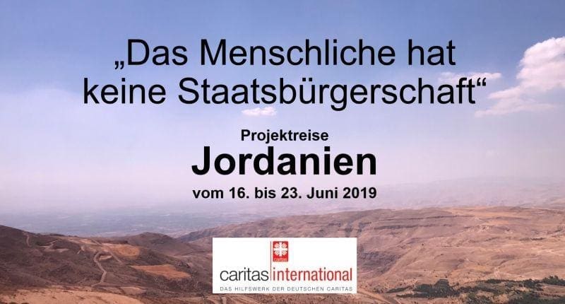 vortrag mit caritas international in jordanien