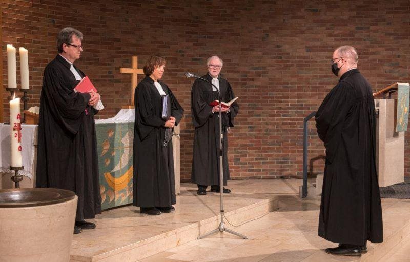 „Suchet der Stadt ihr Bestes“ Amtseinführung von Dr. Christof Grote als Superintendent des Evangelischen Kirchenkreises Lüdenscheid-Plettenberg 1 amtseinfuehrung pogorzelski kurschus winterhoff grote7305