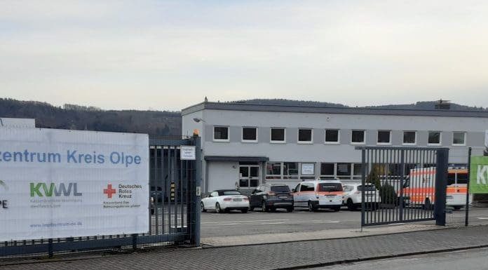 Impfzentrum des Kreises Olpe in Attendorn